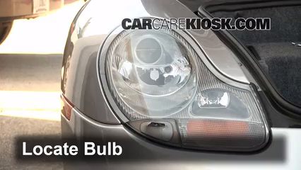 2000 Porsche 911 Carrera 4 3.4L 6 Cyl. Convertible Éclairage Feux de route (remplacer l'ampoule)