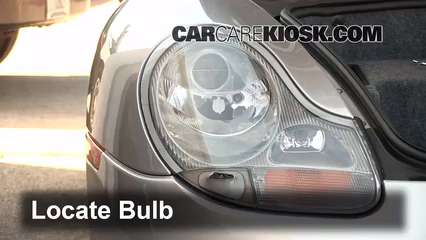 2000 Porsche 911 Carrera 4 3.4L 6 Cyl. Convertible Lights Headlight (replace bulb)