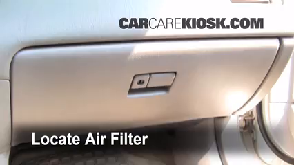 Cabin Air Filter Replacement: 2002 Toyota Avalon XLS 3.0L V6