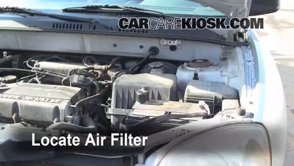 2001 Hyundai Santa Fe GL 2.4L 4 Cyl. Air Filter (Engine) Replace