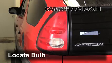 2001 Pontiac Aztek 3.4L V6 Éclairage Feux de marche arrière (remplacer une ampoule)
