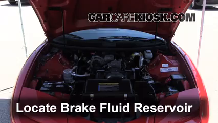 2001 Pontiac Firebird 3.8L V6 Convertible Brake Fluid Check Fluid Level