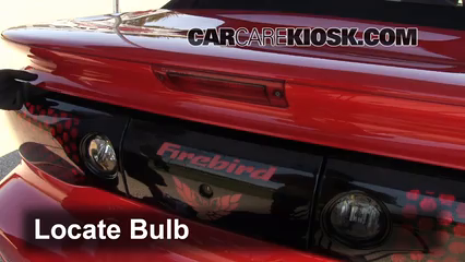 2001 Pontiac Firebird 3.8L V6 Convertible Luces Luz de freno central (reemplazar foco)