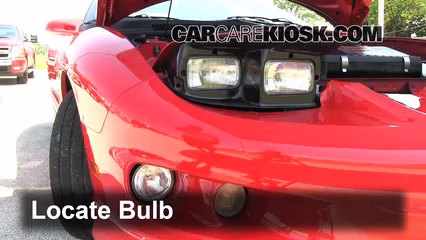 2001 Pontiac Firebird 3.8L V6 Convertible Lights Headlight (replace bulb)