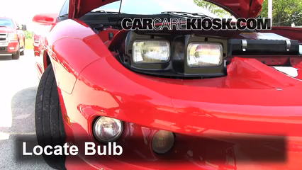 2001 Pontiac Firebird 3.8L V6 Convertible Lights Turn Signal - Front (replace bulb)