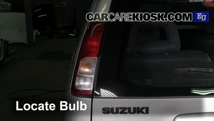 2001 Suzuki Ignis GL 1.3L 4 Cyl. Éclairage Feu clignotant arrière (remplacer l'ampoule)