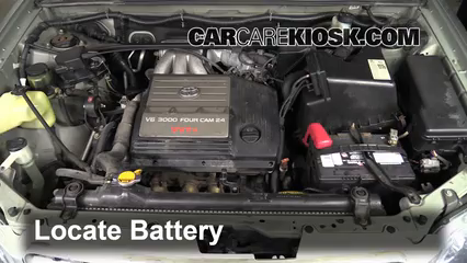 2001 Toyota Highlander 3.0L V6 Battery Replace