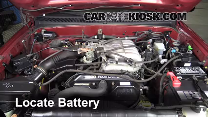 2001 Toyota Tacoma DLX 3.4L V6 Extended Cab Pickup Battery Replace