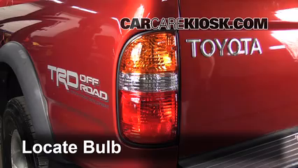 2001 Toyota Tacoma DLX 3.4L V6 Extended Cab Pickup Lights Tail Light (replace bulb)