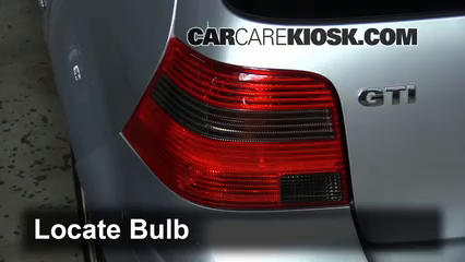 2001 Volkswagen Golf GTI GLS 1.8L 4 Cyl. Turbo Lights Turn Signal - Rear (replace bulb)