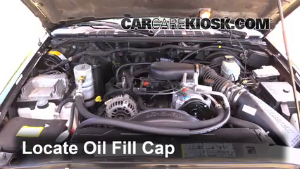 How To Add Oil Chevrolet S10 1994 2004 2002 Chevrolet