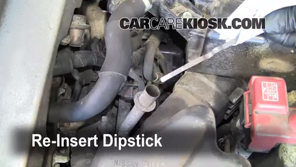 2001 nissan altima transmission dipstick location