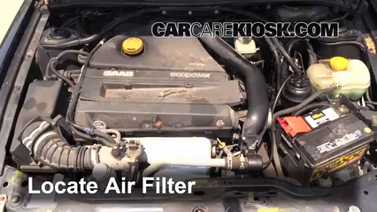 Air Filter How To 1999 2003 Saab 9 3 2002 Saab 9 3 Se 2 0l 4