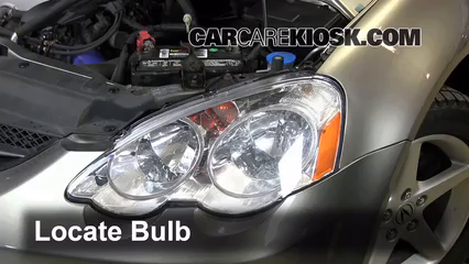 2002 Acura RSX Type-S 2.0L 4 Cyl. Lights Headlight (replace bulb)
