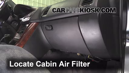 2002 Acura TL 3.2L V6 Filtre à air (intérieur)