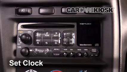 2002 Chevrolet Camaro 3.8L V6 Convertible Clock Set Clock