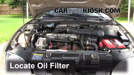 Oil Filter Change Chevrolet Cavalier 1995 2005 2002 Chevrolet Cavalier 2 2l 4 Cyl Sedan 4 Door