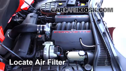 2002 Chevrolet Corvette 5.7L V8 Convertible Filtre à air (moteur)
