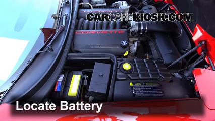 2002 Chevrolet Corvette 5.7L V8 Convertible Battery Replace