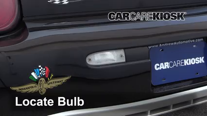 2002 Chevrolet Monte Carlo SS 35th Anniversary Edition 3.8L V6 Éclairage Feux de marche arrière (remplacer une ampoule)