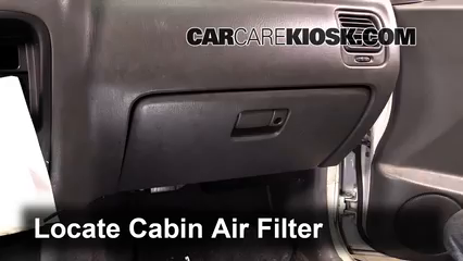 2002 Chevrolet Tracker 2.0L 4 Cyl. (4 Door) Filtro de aire (interior)