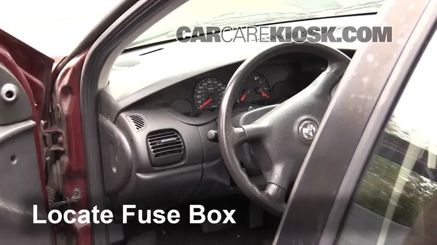 Interior Fuse Box Location: 2005 Dodge Neon SE 2.0L 4 Cyl