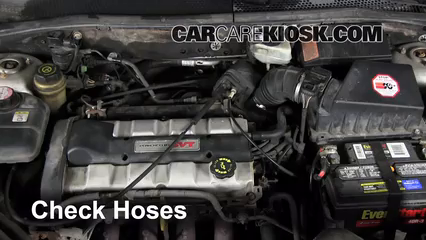 2002 Ford Focus ZX3 2.0L 4 Cyl. Hoses Check Hoses