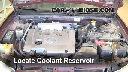 2002 Nissan Maxima GLE 3.5L V6 Coolant (Antifreeze) Add Coolant