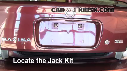 2002 Nissan Maxima GLE 3.5L V6 Jack Up Car Use Your Jack to Raise Your Car
