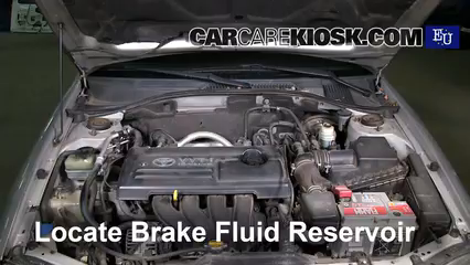 2002 Toyota Avensis LS 1.6L 4 Cyl. Brake Fluid Check Fluid Level