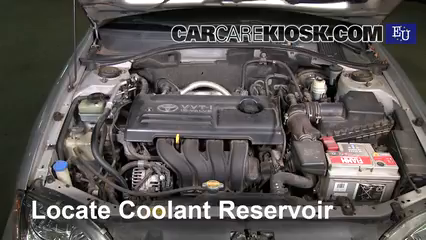 2002 Toyota Avensis LS 1.6L 4 Cyl. Coolant (Antifreeze) Check Coolant Level