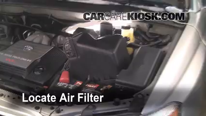 2002 Toyota Highlander Limited 3.0L V6 Air Filter (Engine) Check