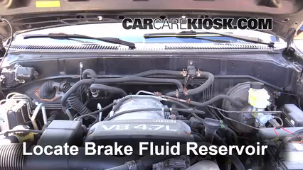 2002 Toyota Sequoia SR5 4.7L V8 Brake Fluid Check Fluid Level