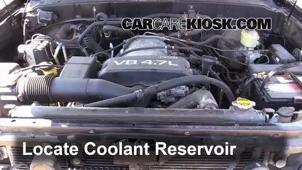 2002 Toyota Sequoia SR5 4.7L V8 Coolant (Antifreeze) Check Coolant Level