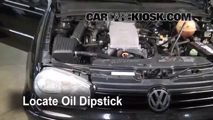 2002 Volkswagen Cabrio GLX 2.0L 4 Cyl. Oil Check Oil Level