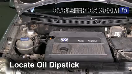 2002 Volkswagen Polo 1.4L 4 Cyl. Oil Check Oil Level