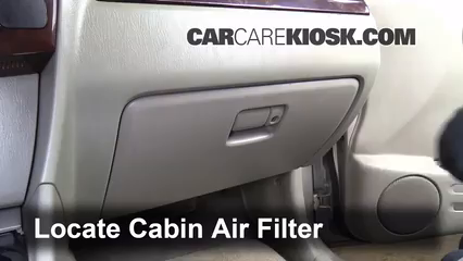 Cabin Filter Replacement: Suzuki XL-7 2002-2006 - 2003 ...