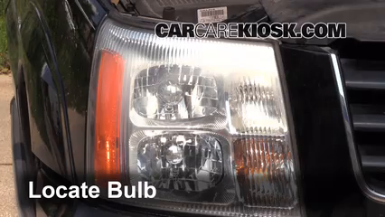 2003 Cadillac Escalade 6.0L V8 Éclairage Feu clignotant avant (remplacer l'ampoule)