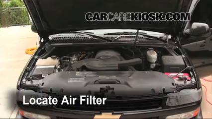 2003 Chevrolet Suburban 1500 LT 5.3L V8 Filtre à air (moteur) Changement