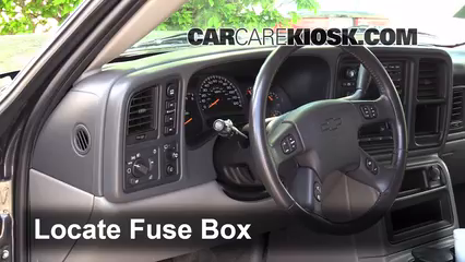 Interior Fuse Box Location: 2000-2006 Chevrolet Tahoe - 2000 Chevrolet