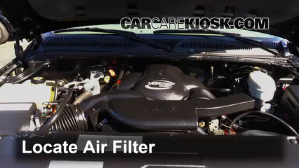 2003 GMC Sierra Denali 6.0L V8 Filtre à air (moteur) Contrôle