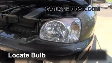 2003 Hyundai Santa Fe GLS 3.5L V6 Lights Turn Signal - Front (replace bulb)