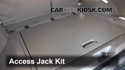 Replace Flat Tire with Spare Tire: 2003 Hyundai Santa Fe GLS 3.5L V6