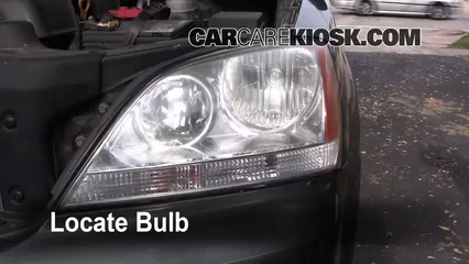 2003 Kia Sorento EX 3.5L V6 Éclairage Feu clignotant avant (remplacer l'ampoule)