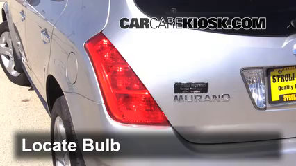 2003 Nissan Murano SE 3.5L V6 Lights Tail Light (replace bulb)