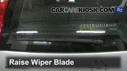 2003 Opel Meriva SE Cosmo 1.6L 4 Cyl. Windshield Wiper Blade (Rear) Replace Wiper Blade