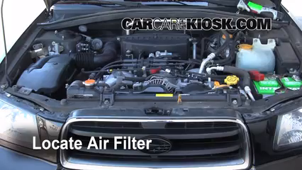 2003 Subaru Forester XS 2.5L 4 Cyl. Air Filter (Engine) Replace
