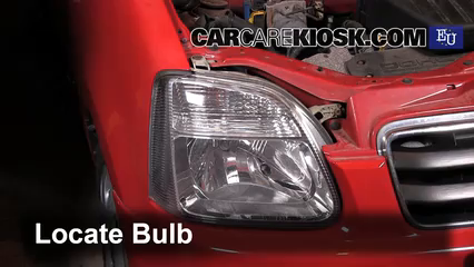2003 Suzuki Wagon R 1.3L 4 Cyl. Lights Headlight (replace bulb)
