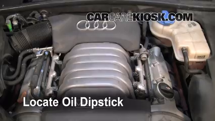 2004 Audi A6 3.0L V6 Oil Check Oil Level