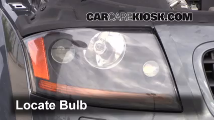 2004 Audi TT Quattro 1.8L 4 Cyl. Turbo Convertible Éclairage Feux de route (remplacer l'ampoule)